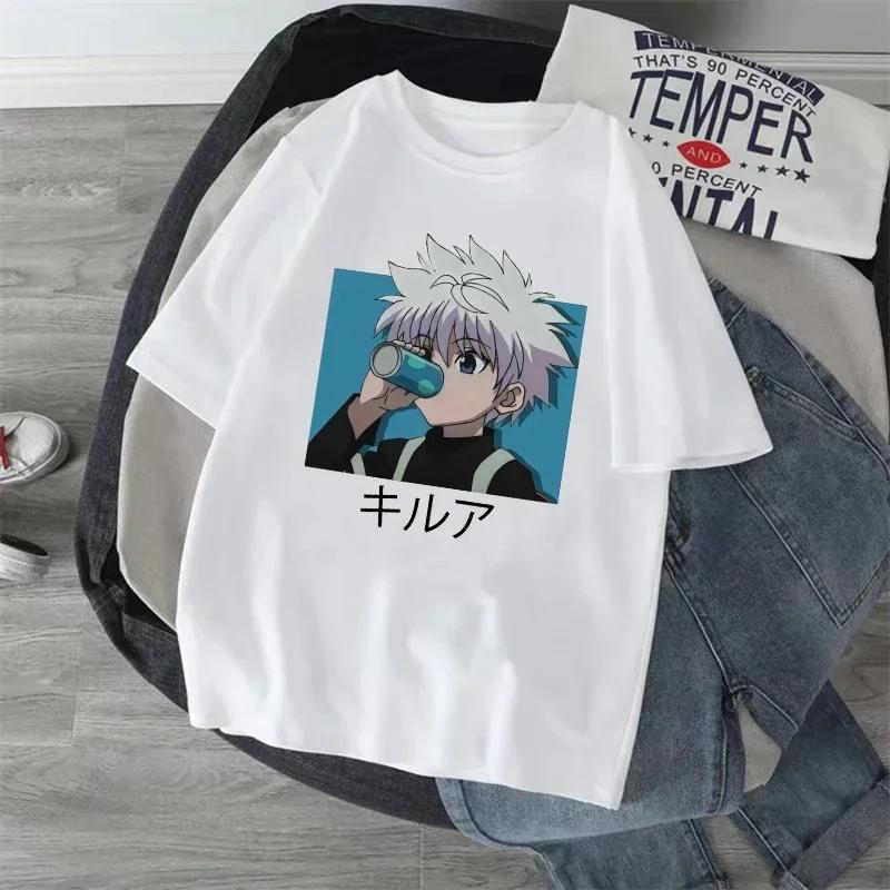Y2k Women T Shirt Hunter X Hunter Kawaii Japanese Anime T-shirt Harajuku Fashion Casual Funny T-shirts Short Sleeve Summer Tops