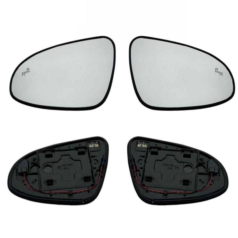 For Toyota Camry 2012-2017 Large Vision White Lens Heated Side Mirror Glass With Blind Spot
