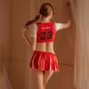 Dynamic Football Baby Sexy Underwear Cheerleading Pure Desire Swimsuit Split Student Skirt Free of Uniform Temptation