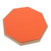 Drum Practice Pad 8 Inch Rubber Silent Drum Practice Mat with 2 Pairs of Drumsticks Orange