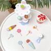 Wooden Simulation Ice Cream Rack, Sweet Cone, Family Early Childhood Education, Enlightenment, Interest Cultivation, Toys