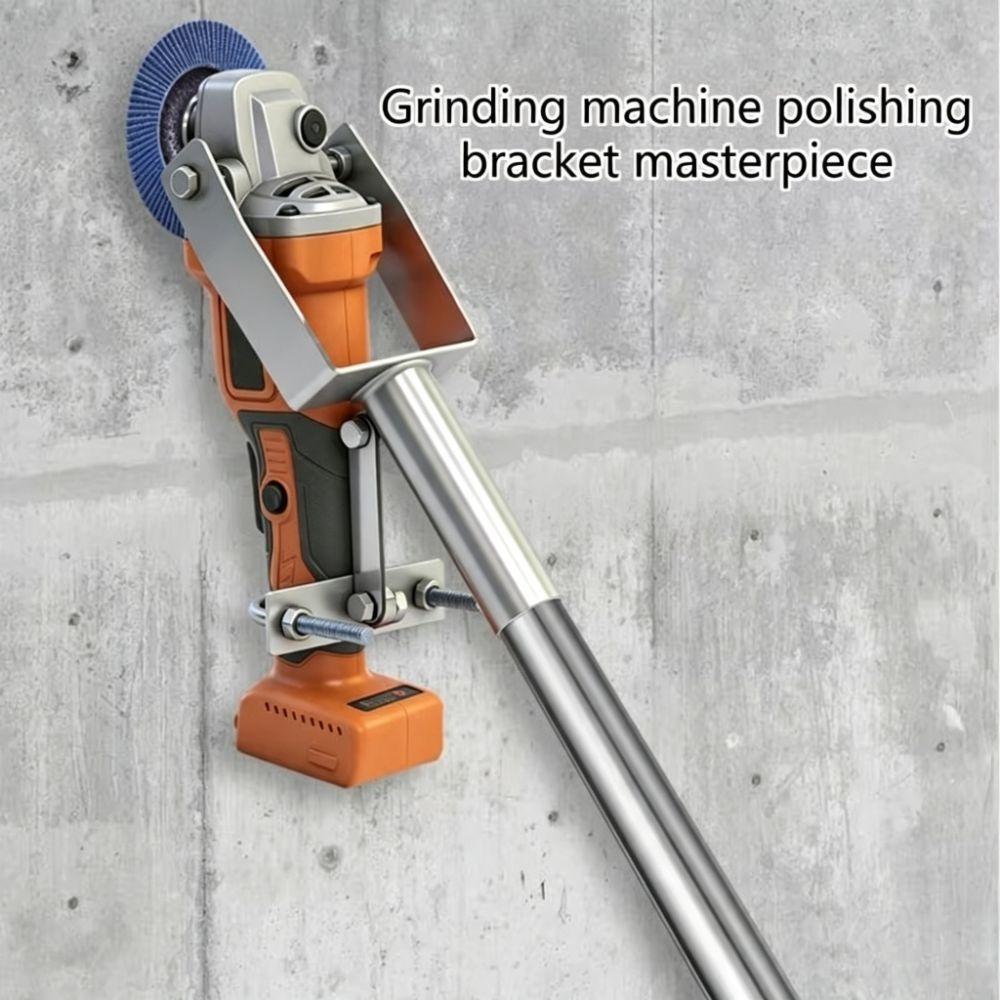 Extended Long Shaft Angle Grinder Stand High Carbon Steel Extension Rod Tool Holder Grinding Work
