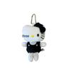Hello Kitty Plush Keychain with Bow - Cute Cartoon Cat Bag Pendant Doll