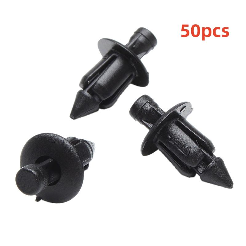 10Pcs/Set 6mm Black Rivet Fairing Body Trim Panel Fastener Screw Clips For Honda ATV Motorcycle Accessories Parts