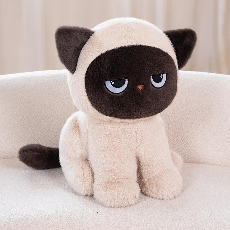 32-60cm Kawaii Black Cat Plush Toy Soft Stuffed Animal Cat Pillow Cushion Birthday Gift For Kids Girls Home Decor