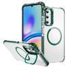 For Samsung Galaxy S25+ Clear Phone Case with Lens Kickstand Cover Compatible with MagSafe