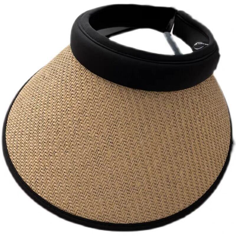 Women's Wide Brim Sun Protection Straw Hat with UV Face Cover for Outdoor Summer Activities