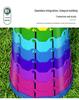 Rainbow Retractable Portable Camping Stool - Round, Plastic Folding Design.