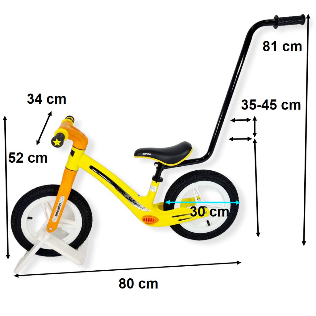 Inflatable Balance Bike BMT001 + YELLOW HANDLE
