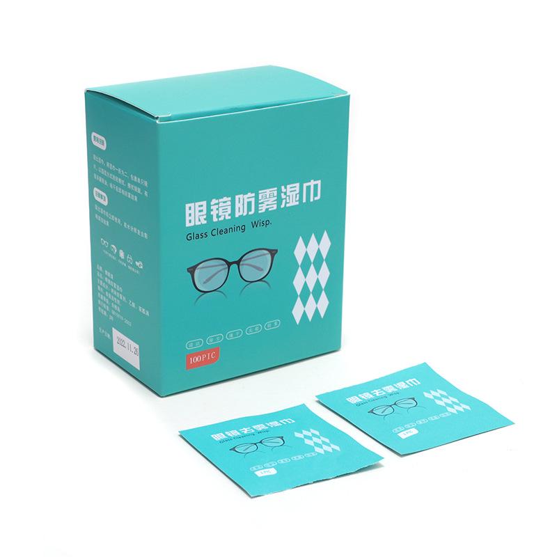 Anti-Fog Lens Cleaning Wipes: Streak-Free, Quick-Dry for Glasses & Camera, 100-Pack