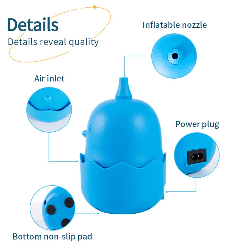 Mini Elektrikli Balon Pompası Sevimli Karikatür Civciv Balon Şişirme Makinesi Geniş Hava Girişli Taşınabilir Balon Şişirici Anti