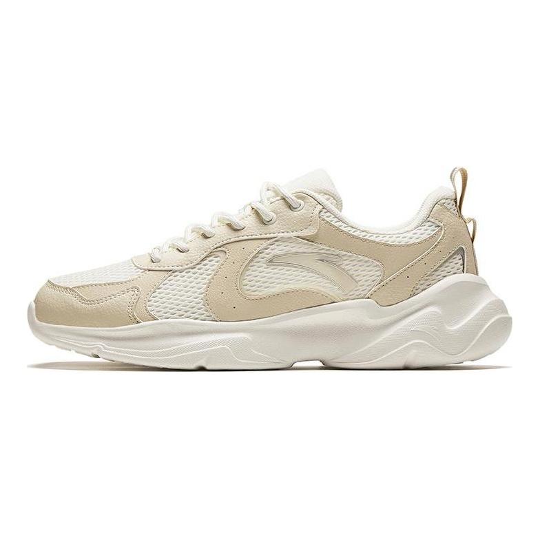 Anta Slip Resistant Abrasion Resistant Low top Casual Shoes Men's Beige 912428810-4