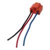 2pcs Ceramic H4 Wiring Harness Rubber Metal H4 Headlight Socket with 3 Adapter H4 Ceramic Socket for Headlight, Fog Light, Truck