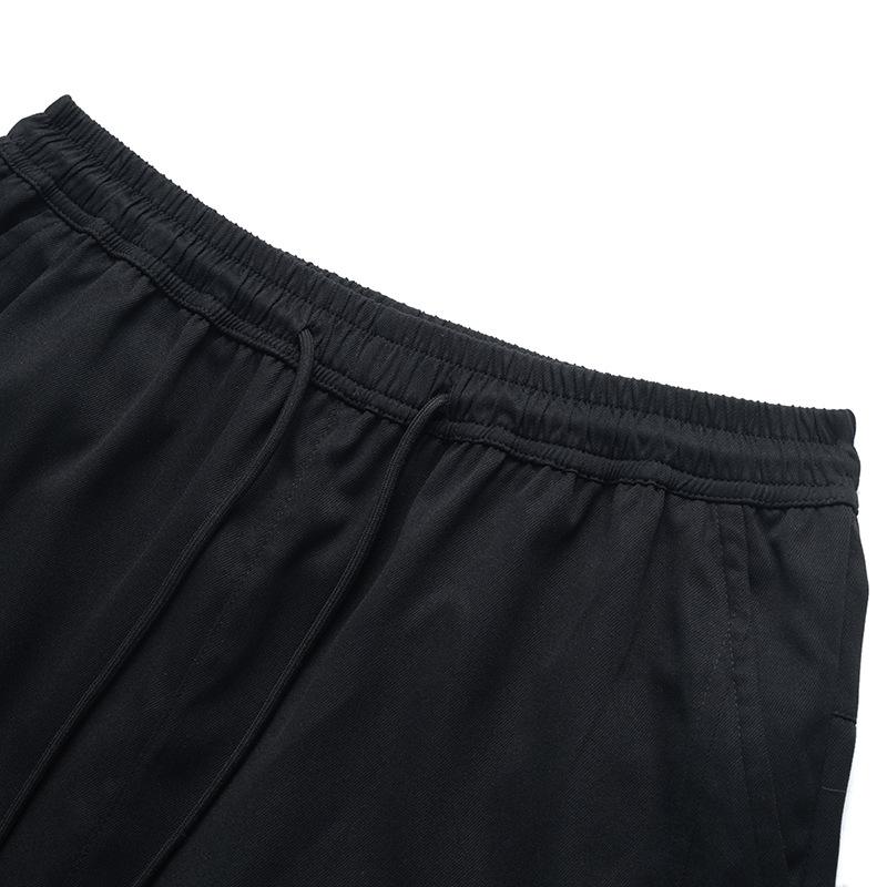 Color Blocking Zippered Shorts for Men's Summer Thin Quick Drying Sports Straight Leg Pants