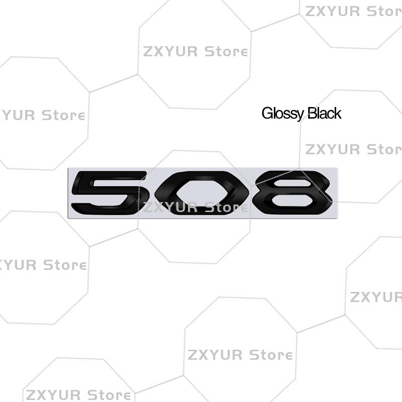Metal For w333 2008 3008 4008 5008 208 308 408 508 Tricolor Emblem Car Sticker Letter Badge Decal Body Rear End Trunk Decor 333w