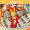 Originality Jinnew Ethnic Style Rabbit Plush Keychain Pendant With Movable Ears