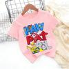 Paws Patrols Cool TShirt Skye Chase Summer Oneck Tops Boy Girl Number Tees Animal Baby Birthday Clothes Cartoon Casuals Tops