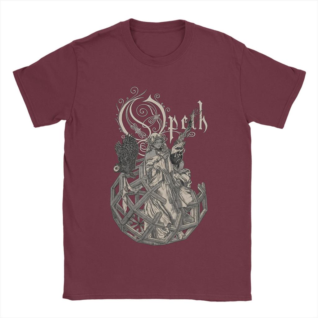 Opeths Death Metal   T-Shirt Men  Novelty Pure Cotton Tee Shirt Round Neck Short Sleeve T Shirt New Arrival Clothing