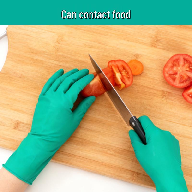 Langlebige Nitril-Sicherheitshandschuhe: Chemikalien-, Öl-, Säure-, Laugebeständig, Lebensmittelgeeignet, Wasserdicht für den industriellen und privaten Gebrauch.