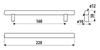 Railing RE29, Stainless Steel, 160mm