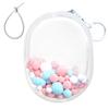 Xihagnz Étui Anti-poussière Peluche Parfait pour Sortir 13cm pour Peluches et Sac Transparent Imperméable avec avec et Sac à Cordon, Sac Ita, Pochette, Sortie, Haut,