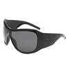 New Y2K Oversized Sunglasses Women Men Vintage Square Shield Gradient One Piece Glasses Sexy Driving Shades