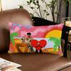 Bad B-bunny Tirar Mas Fotos D-dtmf Cushion Cover Hit Product Home Sofa Living Room Double-sided Soft Decorative Pillow Cover