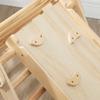 Kids' Wooden Climbing Set with Triangle Ladder and Two-Sided Ramp, for Children Aged 18-48 Months