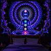 VIKAMA Fish Hand AllSeeing Eye Tapestry  Cosmic Nebula Wall Art  Mystical Home Decor for Meditation Rooms  Bedrooms
