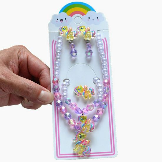 Frozen Princess Kids' Necklace & Bracelet Gift Set for Christmas or Birthday