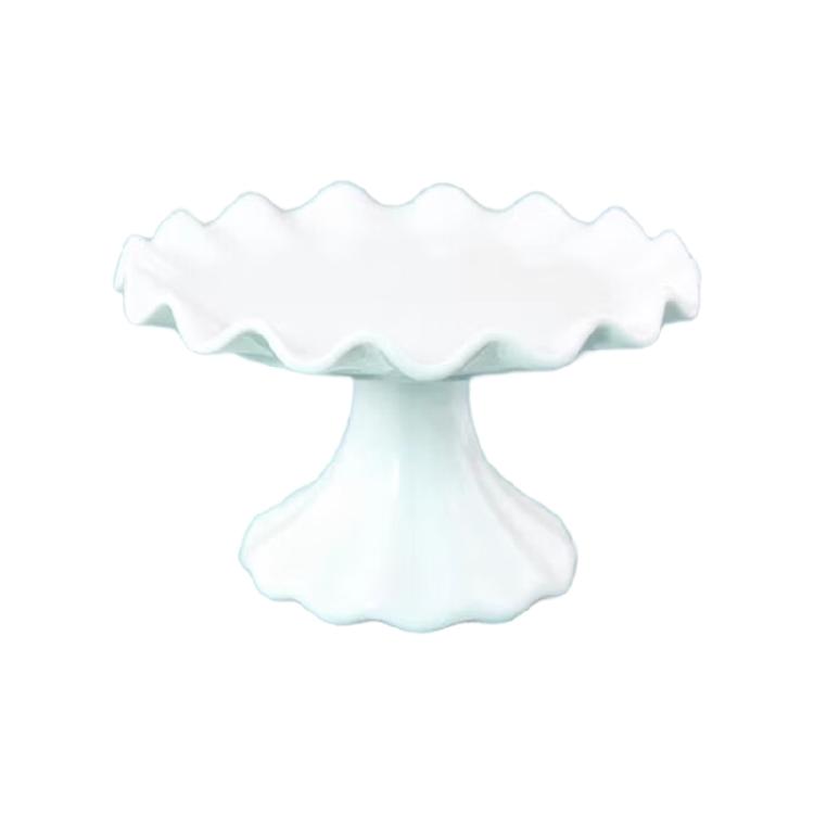 

Sturdy Quality Ceramic Serving Tray High Footed Ceramic Dessert Stand Perfect For Showcasing Cakes At Special Event