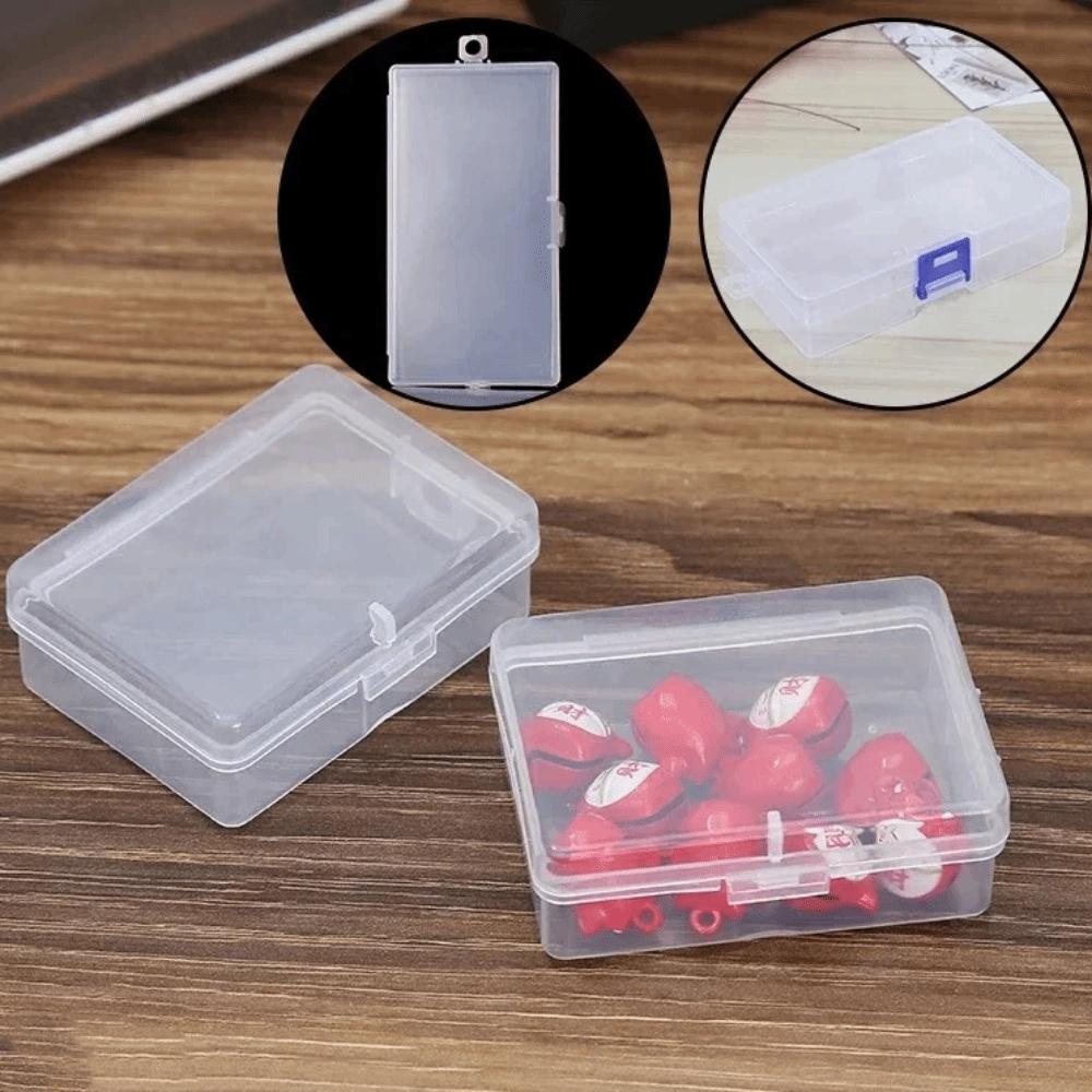 Rectangle Transparent Storage Box Flip Cover Sewing Storage Box  Jewelry Storage