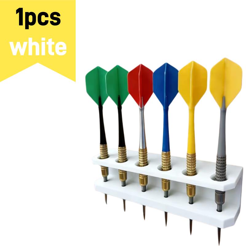 

1/3pcs 6-Slot Wall Dart Holder, Sturdy Plastic, Holds 6 Darts, Home/Bar Display, Space-Saving Gift Idea