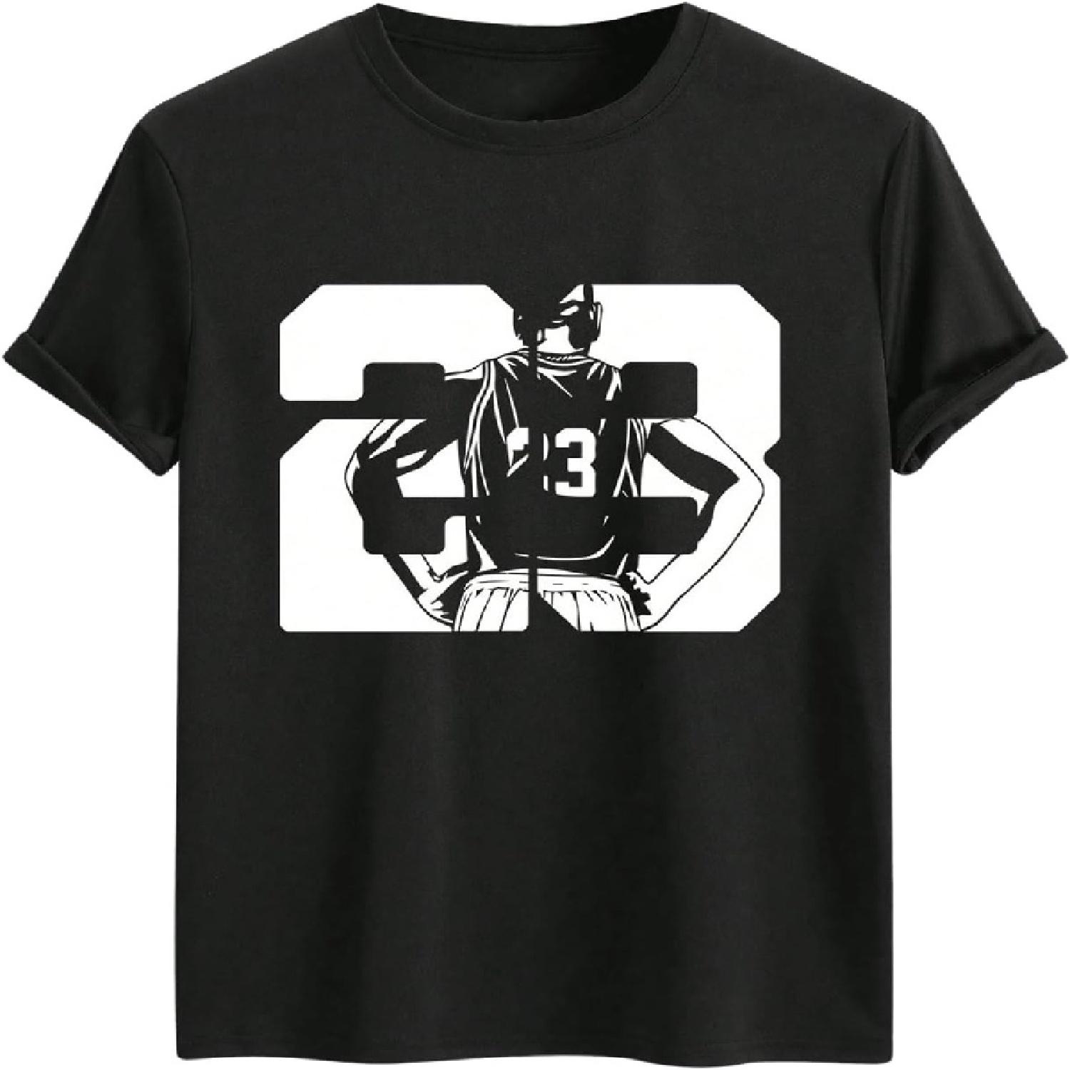 

SHENHE Men s Graphic T Shirts Basketball Fans Short Sleeve Crew Neck Casual Summer Tee Tops XXXXXL різнокольоровий