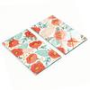 Glass Kitchen Cutting Boards With Graphics Flower Pattern 2X30X52 Cm