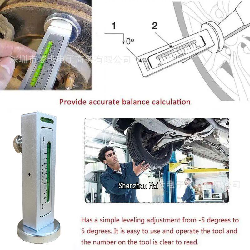 Car Wheel Alignment Magnetic Level: Camber Angle Correction Tool