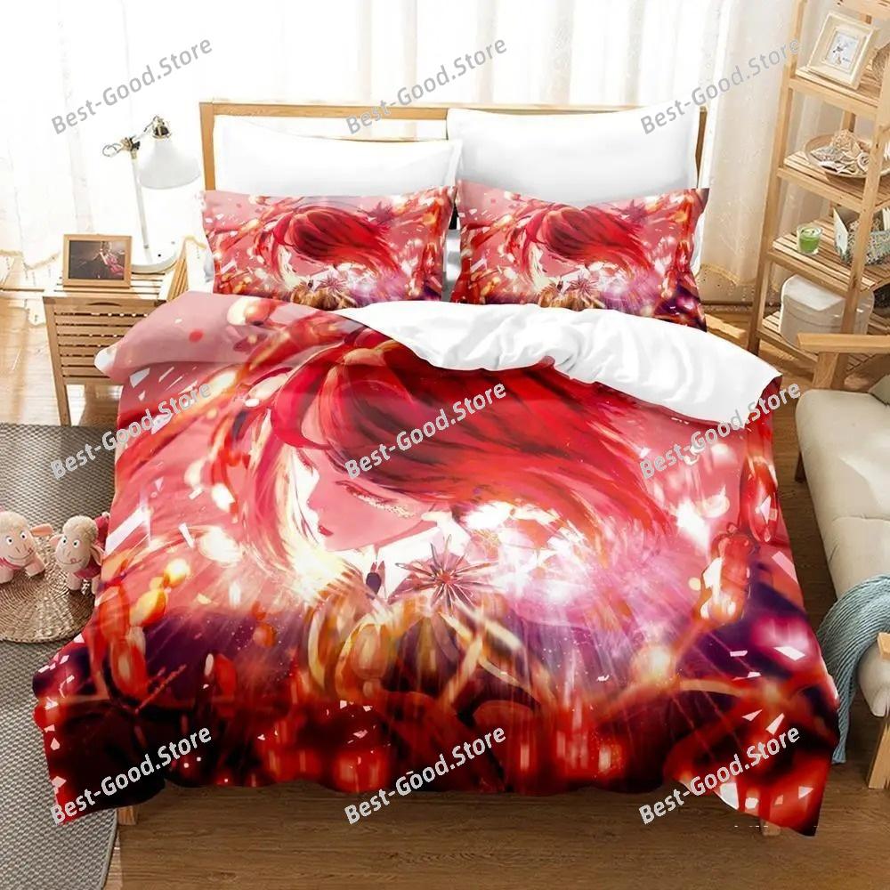 3D Print Anime Houseki No Kuni Bedding Set Single Twin Full Queen King Size Bed Set Adult Kid Bedroom Duvet Cover Sets