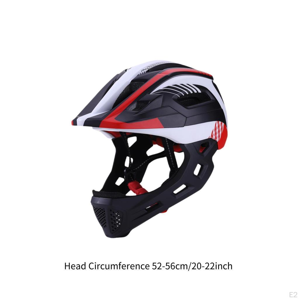 Kinder Fahrradhelm Kinder Vollgesicht Belüftung Tragbar Straße Berg für Roller