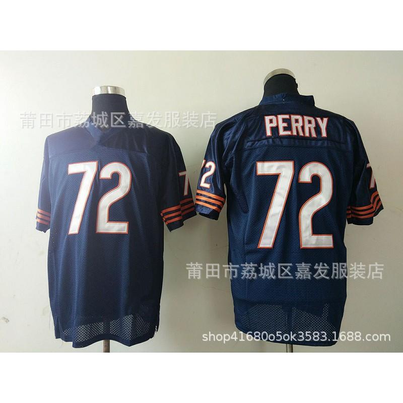 Chicago Bears Vintage NFL Football Jersey Mens Cotton Sports Tee Retro Embroidered Team Apparel