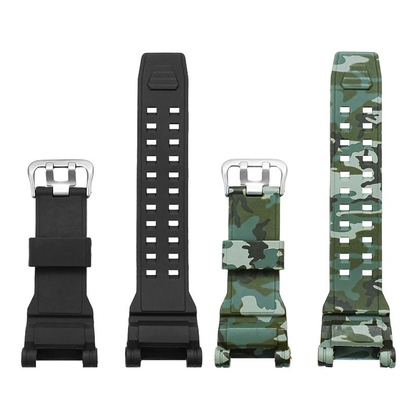 Camouflage Resin Silicone Watch Band for Casio G-SHOCK GPW-2000 Air Master 5502 | Shockproof Rubber Strap Replacement + Tools