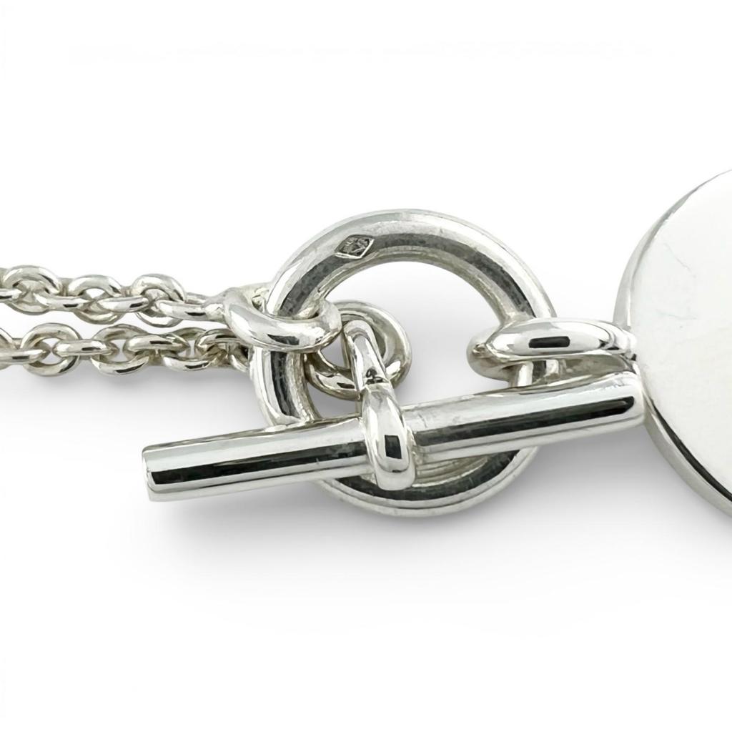 Great HERMES Necklace Amulet Series Silver AG925 Women Used