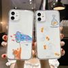 Transparent Cat Fishing Phone Case For iPhone 17 Fundas iPhone 16 Pro Max 11 13 15 14 12 Air 17promax Shockproof Silicone Cover