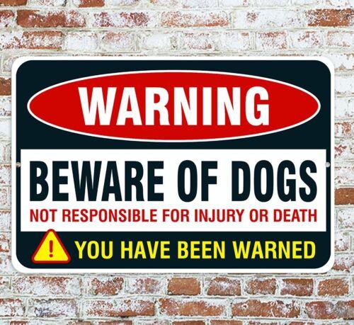 

Warning Beware Of Dogs You Have Been Warned Sign Metal Aluminum 8 x12 -aluminum 20x30cm（7.8x11.8inch）