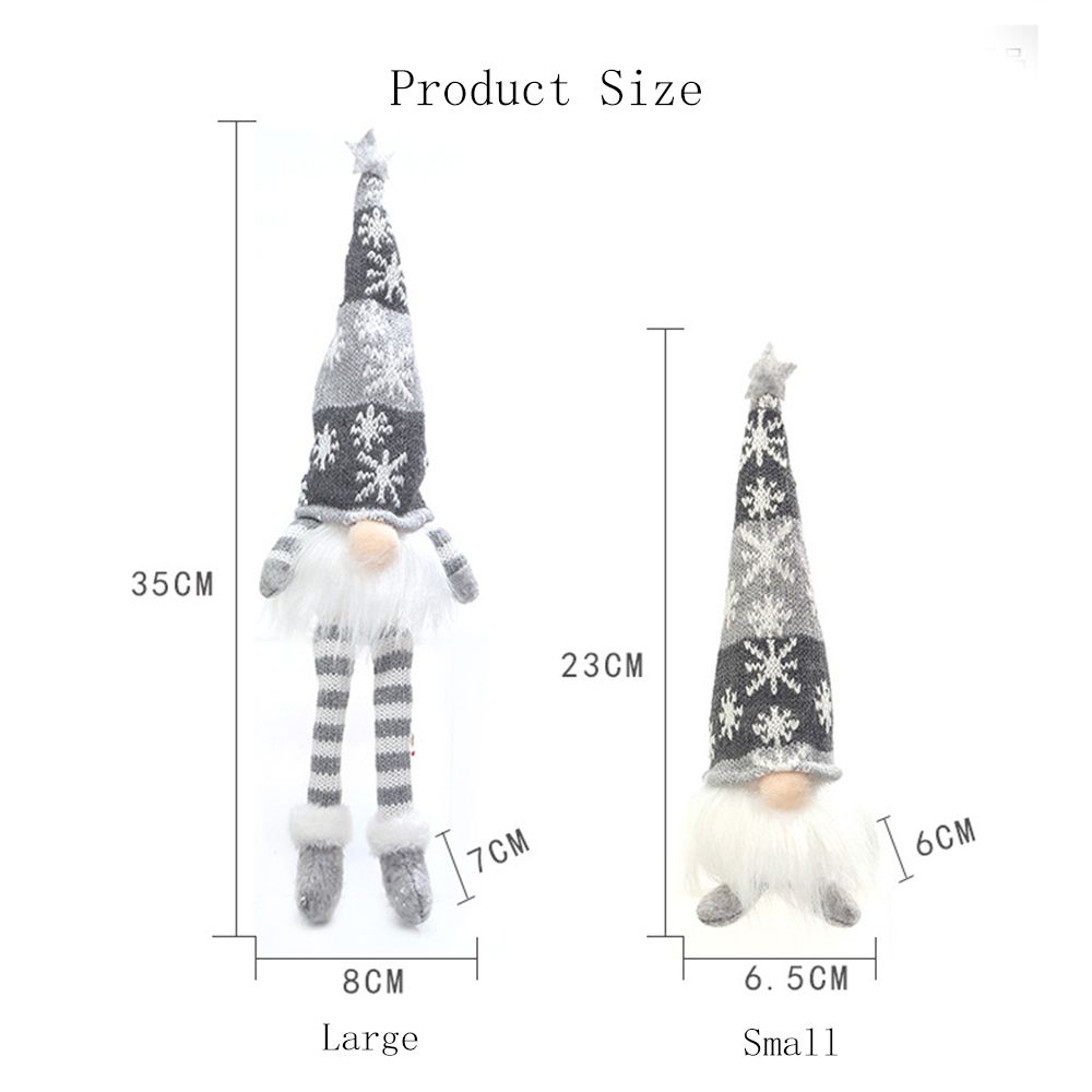 Toys Christmas Decoration Festival Ornaments Old Man Rudolph Glowing Elf Dwarf Goblin Lights Doll