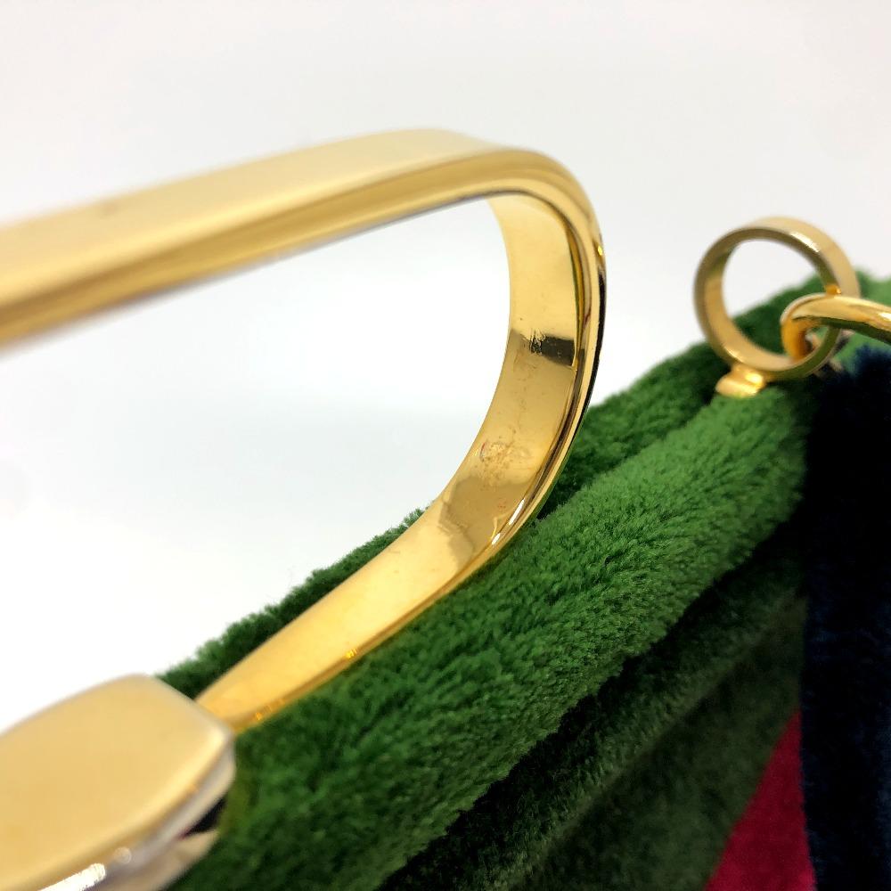 Roberta di Camerino Kisslock handbag Hand Bag Velor Multicolore/GoldHardware