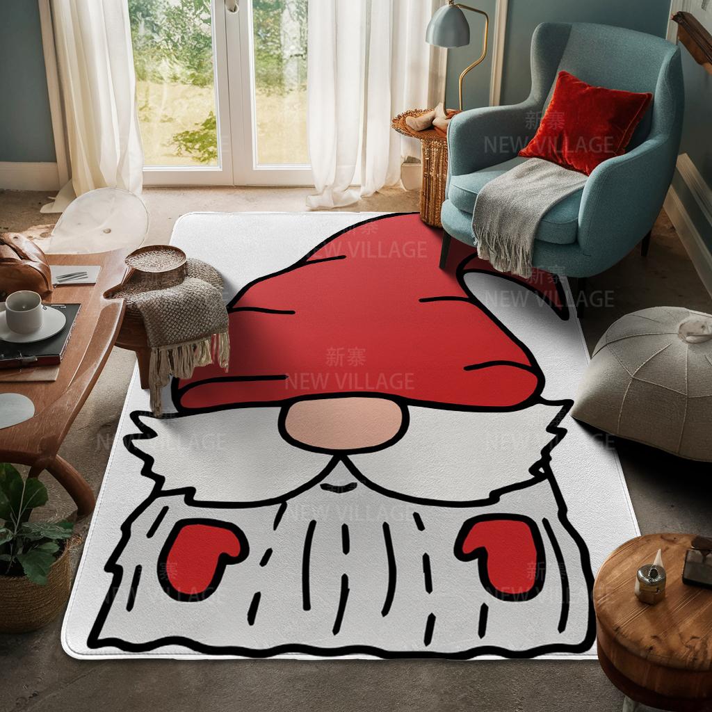 House Entrance Carpet Home Door Mat Living Room Bath Foot Bathroom Non-slip Water Absorption Rugs Bath Merry Christmas Winter
