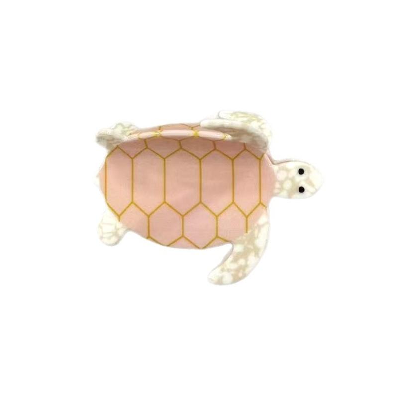 Lovely Acrylic Turtles Shape Hair Clip For Women Realistic Marine Design Hair Accessories For Parties And Daily Use