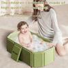 Baby Bathtub for Infants To Toddlers with Drain Outlet Baby Bath Tub Infant Tub Shower Basin