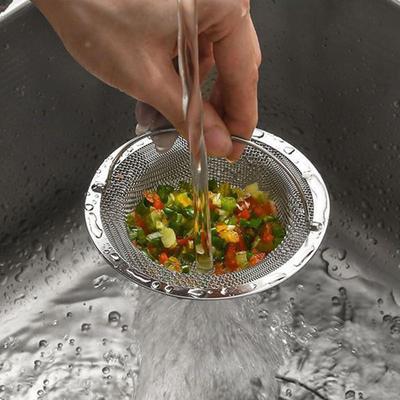 Edelstahl Spülbecken-Sieb Universell Passend Küchenabfluss-Filter Essensreste-Auffänger Geruchsverhindernder Deckel Einfache Installation