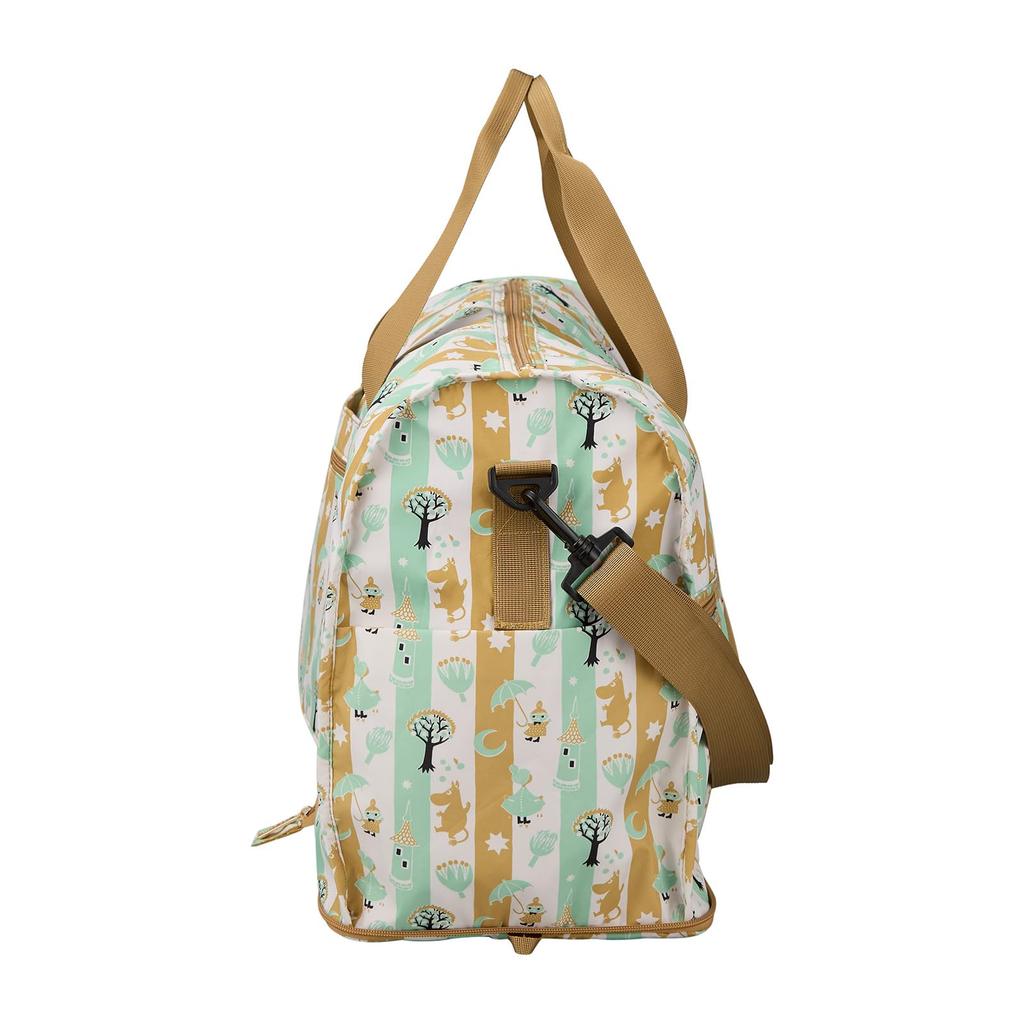 Moomin Folding Boston Mint Stripe Bag, Large, H0004, MC30.